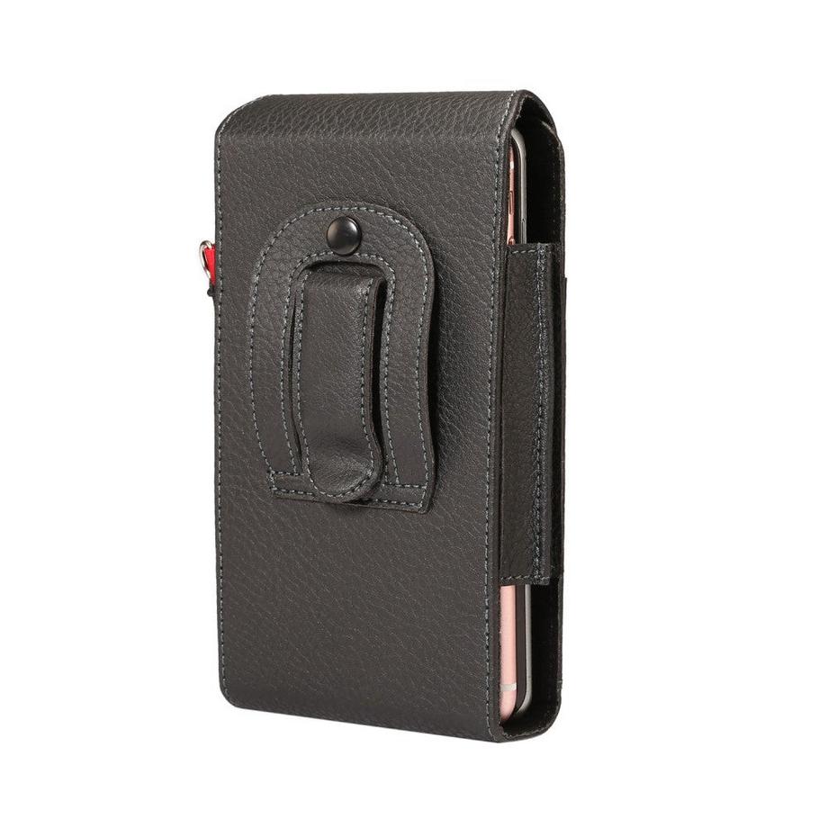 Cover-Discount  Universale - Borsa da cintura 2er L con tasche per carte di credito, nero 