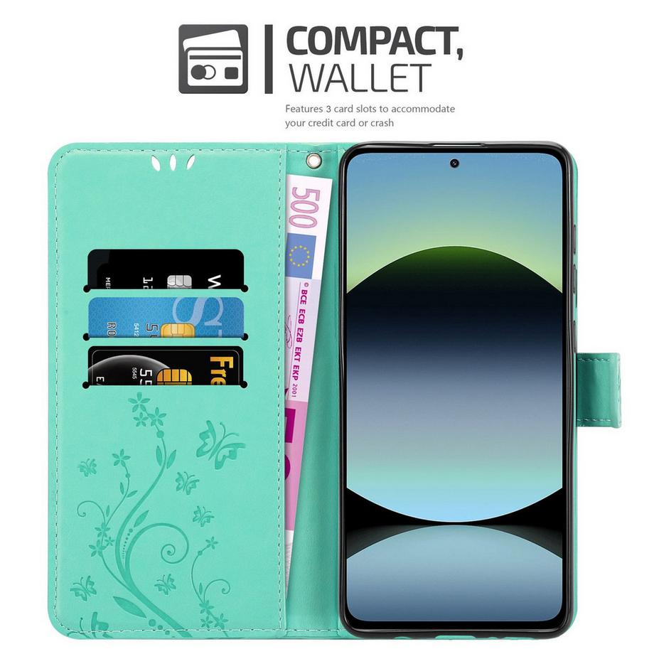 Cadorabo  Custodia per Xiaomi RedMi Note 14 5G cover fiori design 