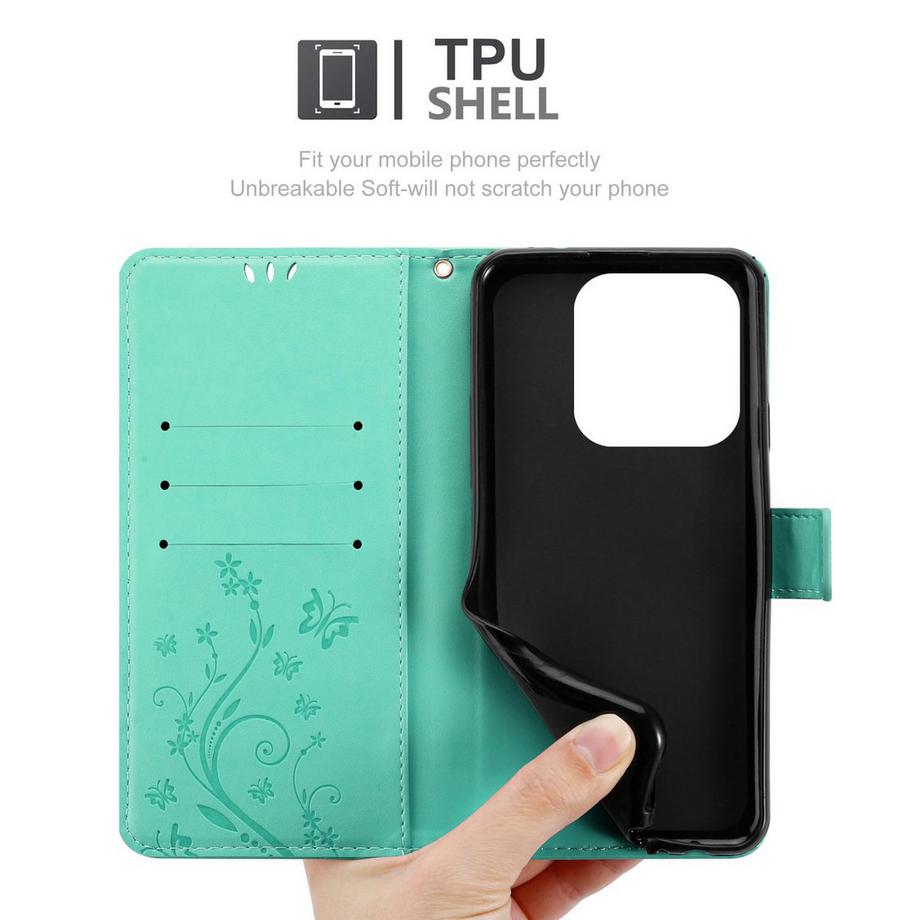 Cadorabo  Custodia per Xiaomi RedMi Note 14 5G cover fiori design 