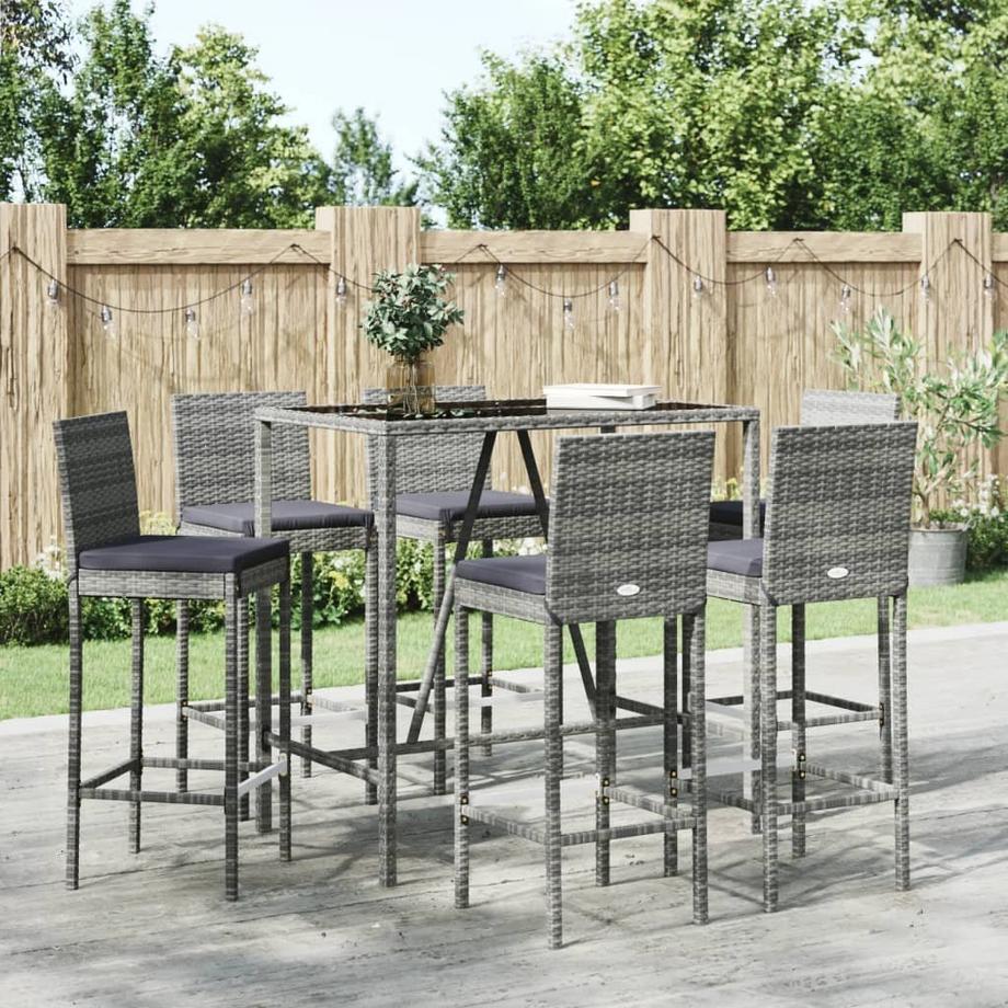 VidaXL Gartenbar set poly-rattan  