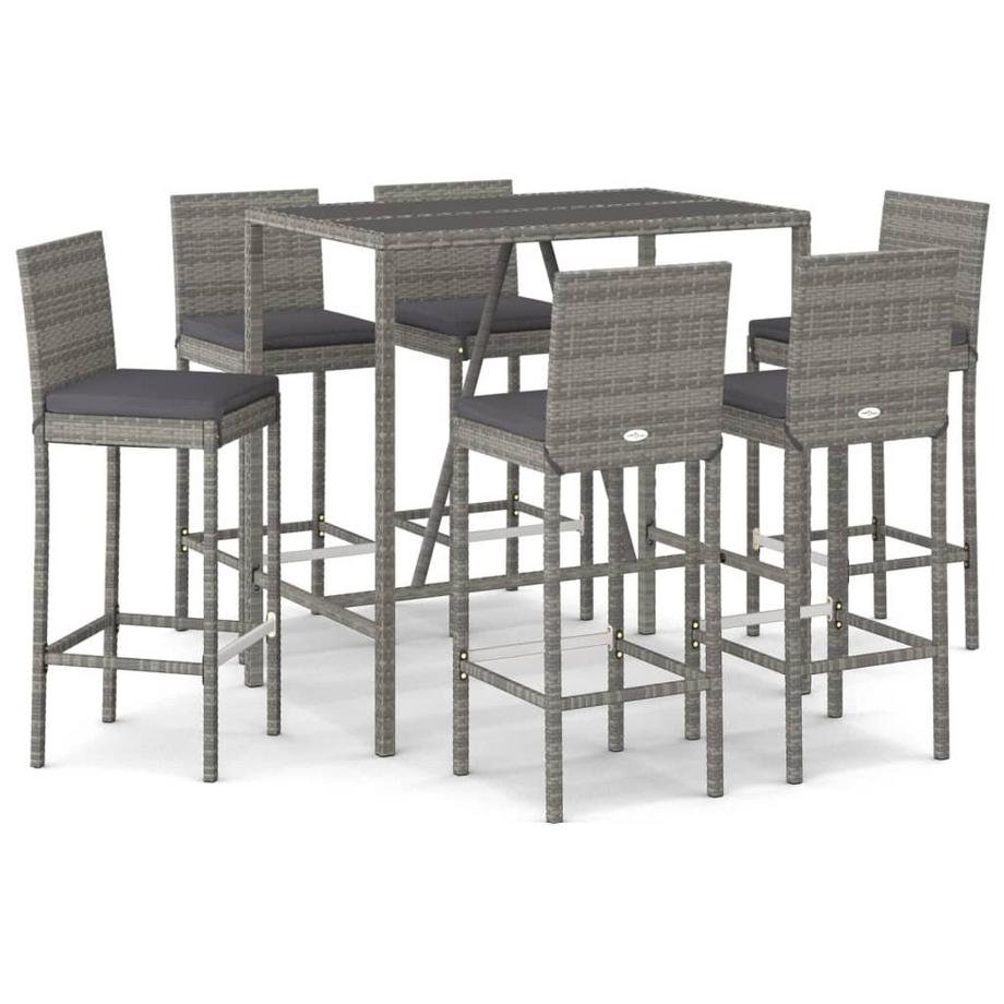 Gartenbar set poly-rattan