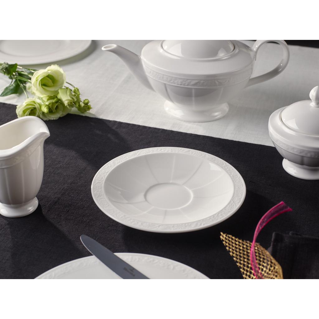 Villeroy&Boch Piattino tazza colazione/da brodo White Pearl  