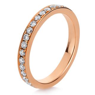 MUAU Schmuck  Mémoire-Ring 750/18K Rotgold Diamant 0.75ct. 