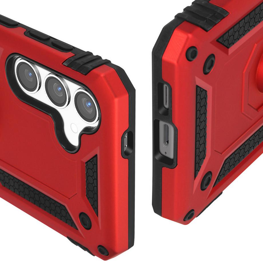 Avizar  Coque Bague Samsung S24 Plus Rouge 