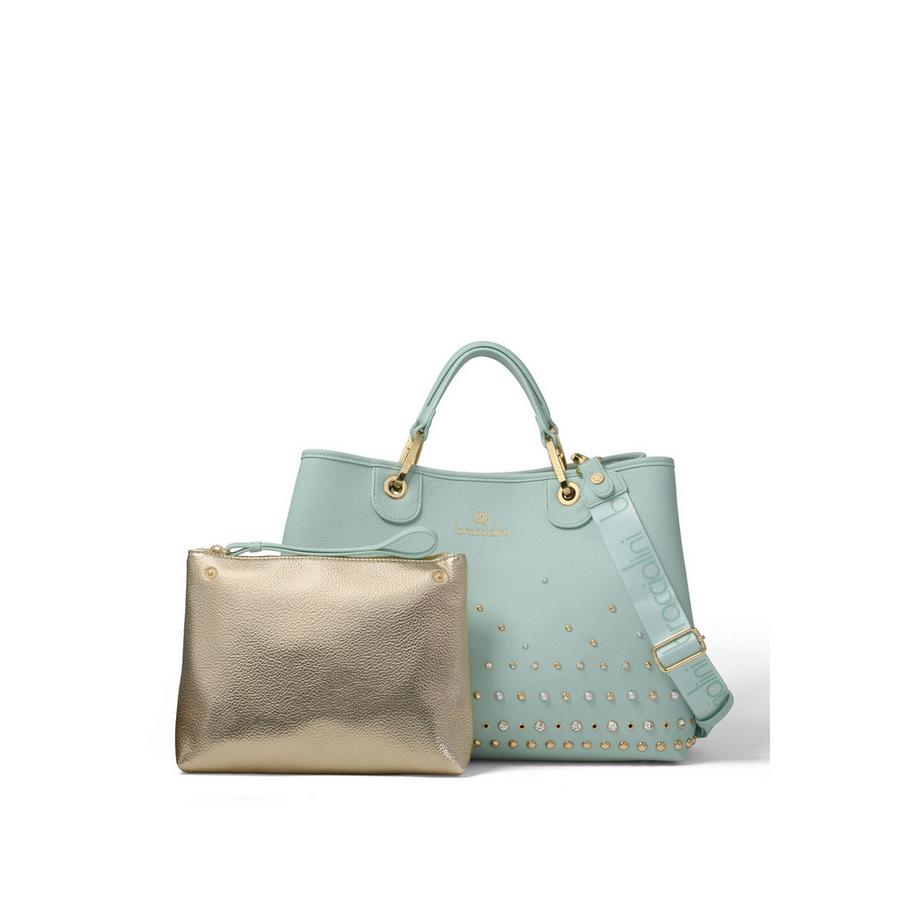 Braccialini Sac à main avec clous et perles  