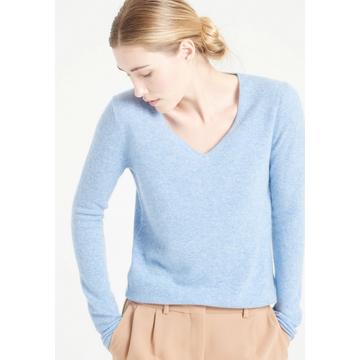 Maglione con scollo a V LILLY 2 - 100% cashmere