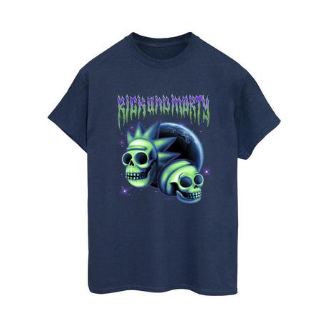 Rick And Morty Totenkopf Grafik T-Shirt  