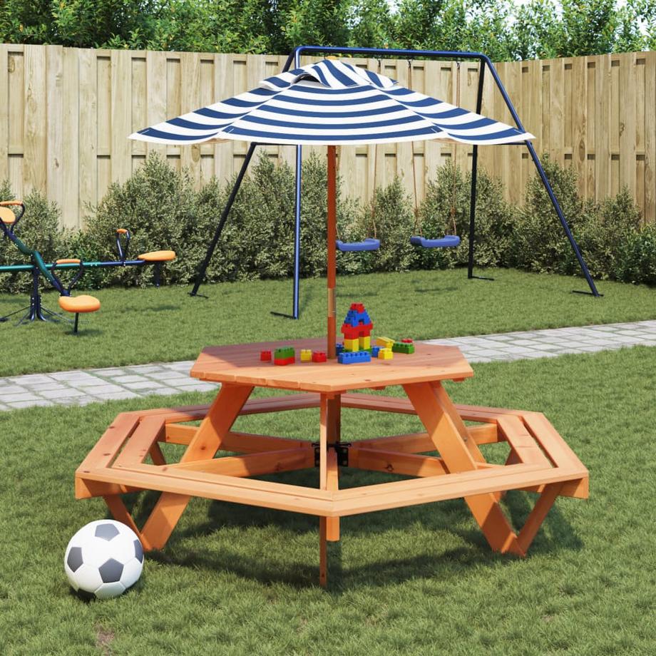 VidaXL Table de pique-nique bois  