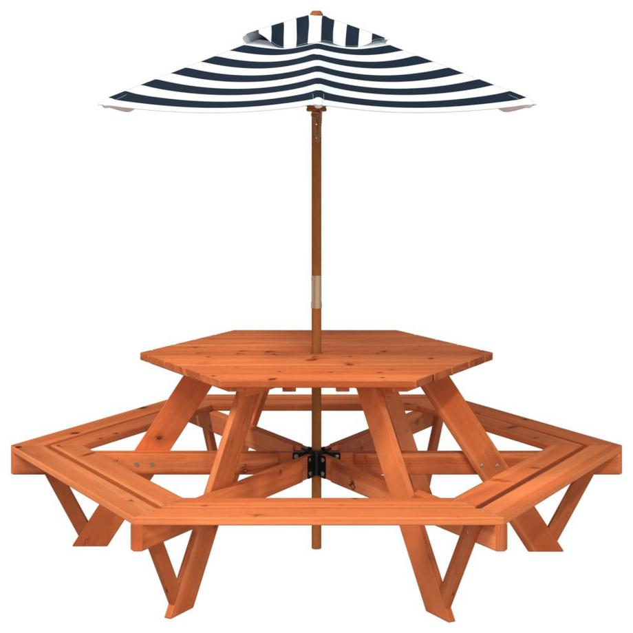 VidaXL Table de pique-nique bois  