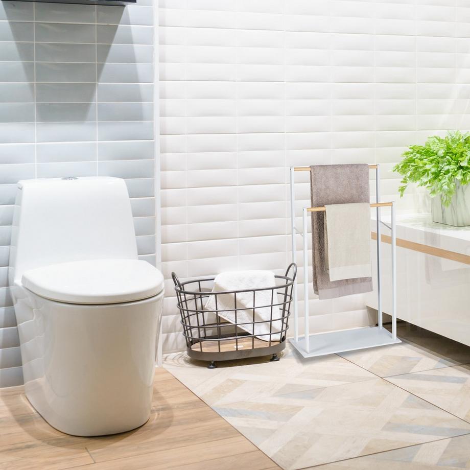 B2X Portasciugamani da terra bianco  