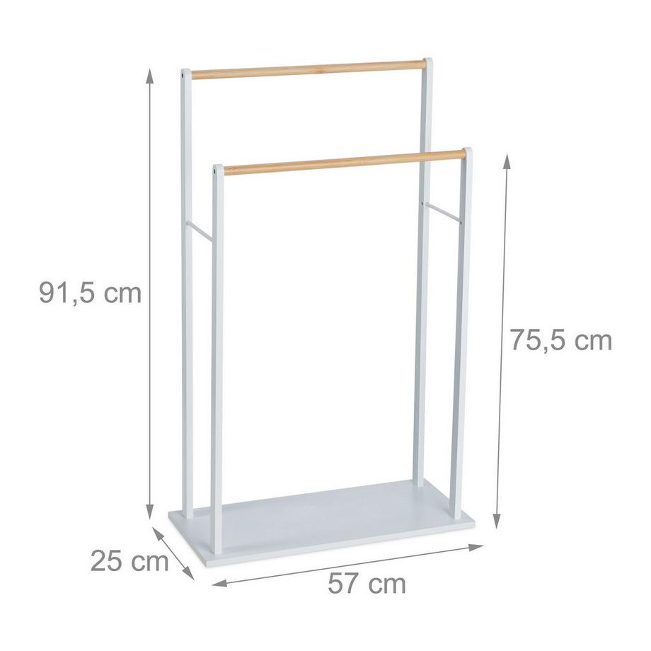 B2X Portasciugamani da terra bianco  