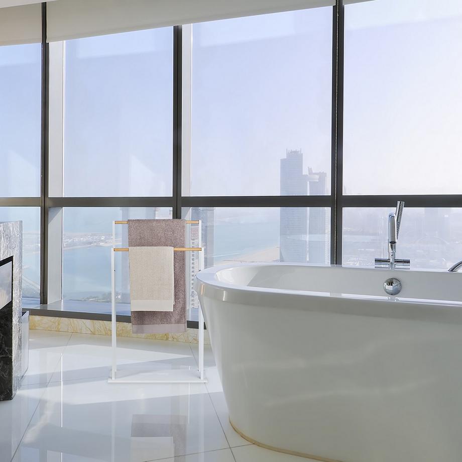 B2X Portasciugamani da terra bianco  