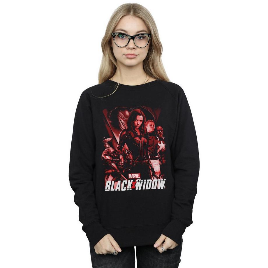 MARVEL Black Widow Grafik Sweatshirt  