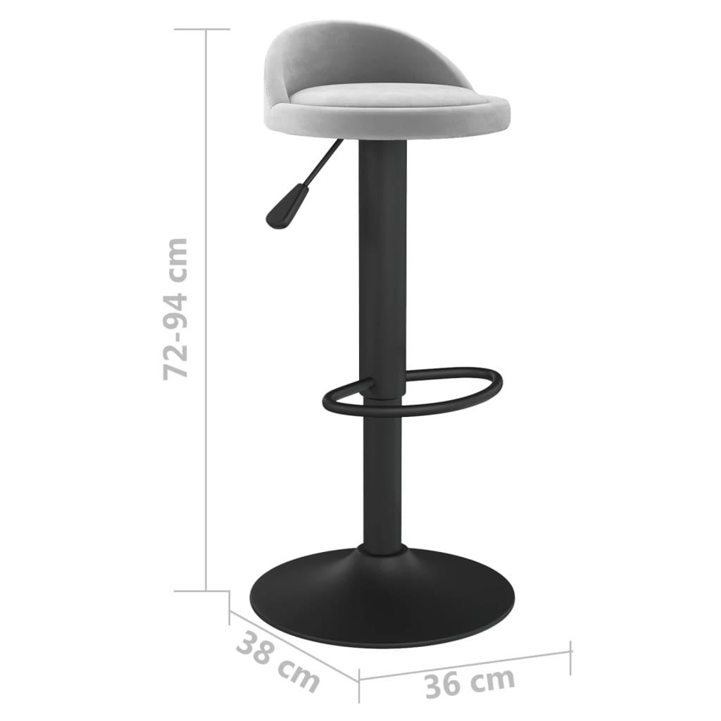 VidaXL Tabouret de bar velours  