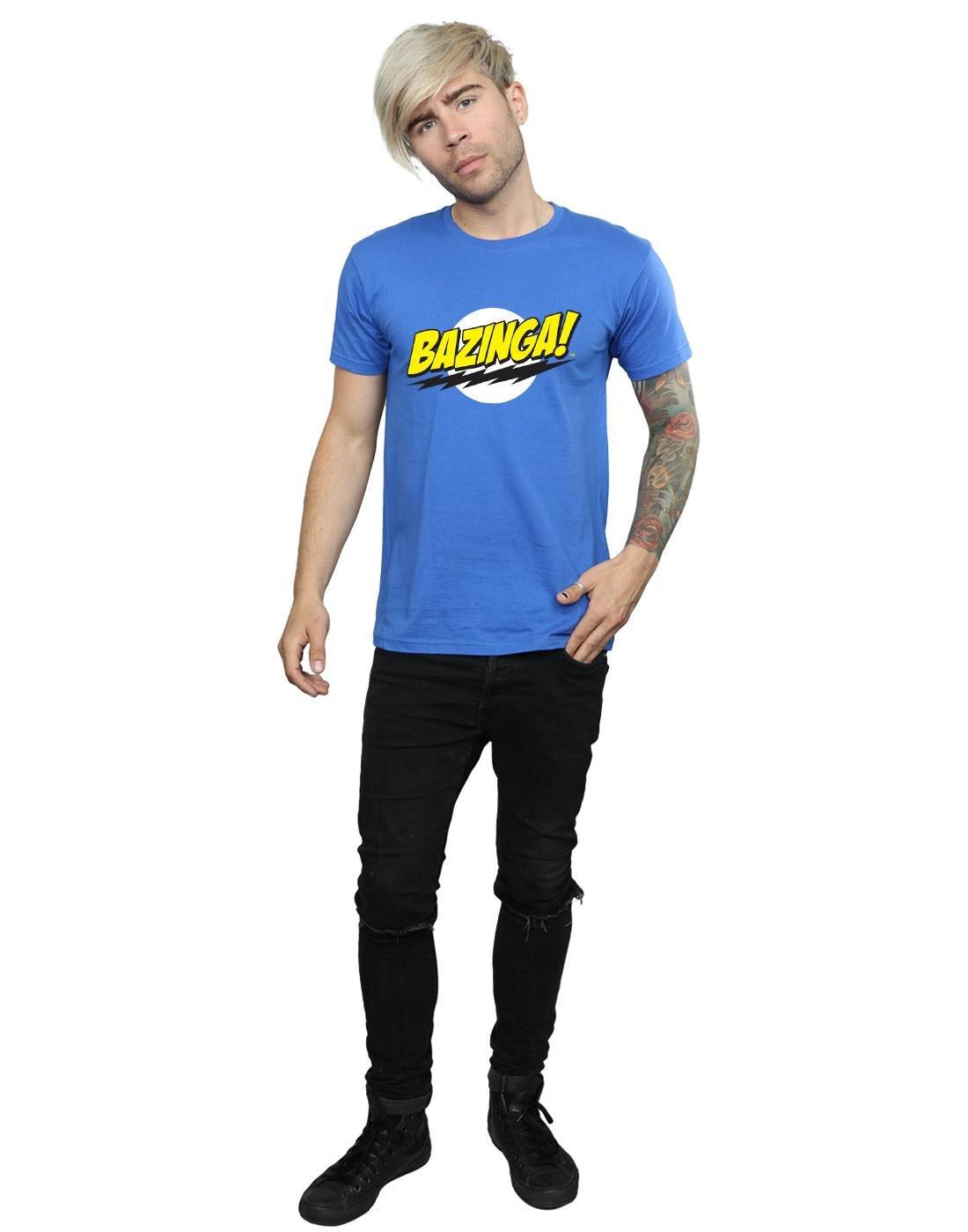 The Big Bang Theory Bazinga T-Shirt Stampata Maniche Corte  