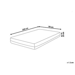 Beliani Latex-Memoryschaum-Matratze aus PU-Schaum COZY - Hart (H3)  