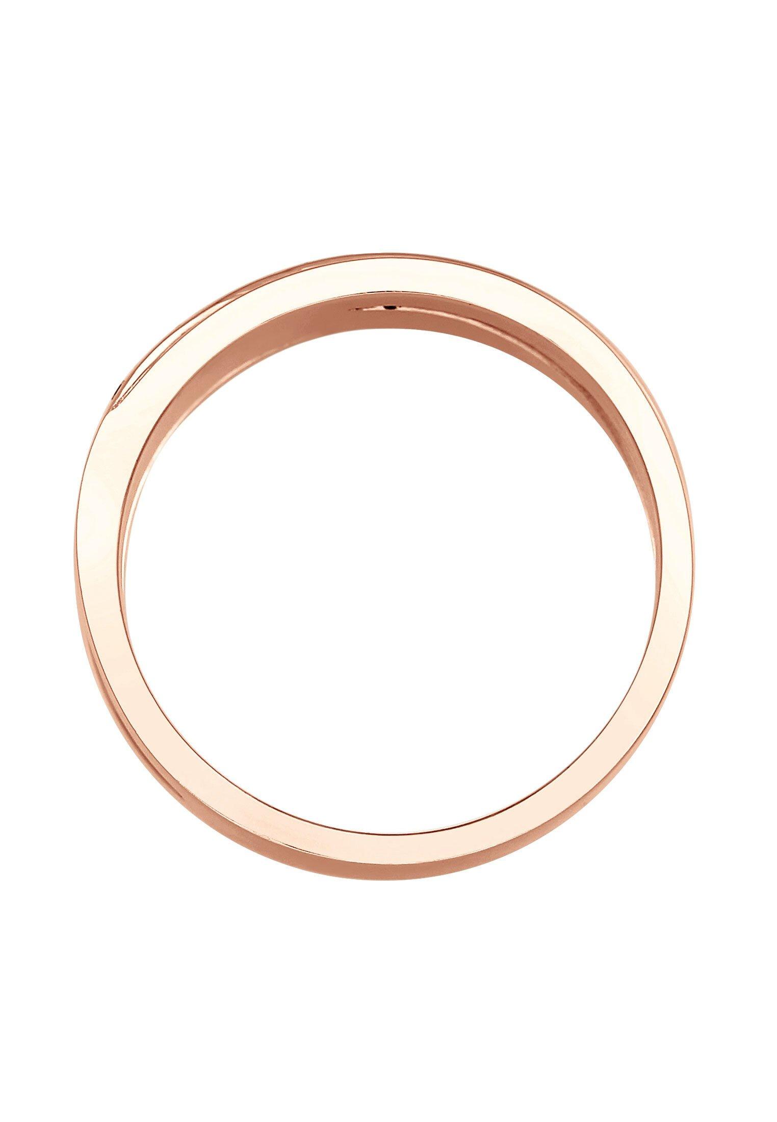 Elli  Ring Bandring Wickelring Kristalle 925 Silber 