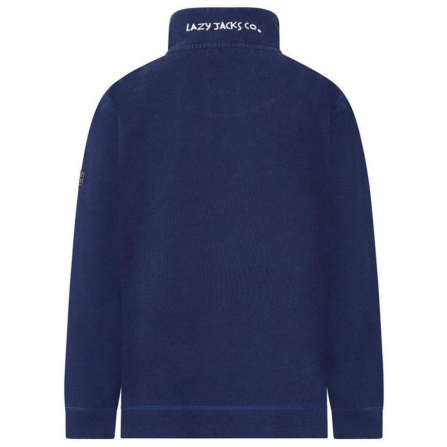 Lazy Jacks Sweatshirt Piqué Fermeture Éclair Courte  