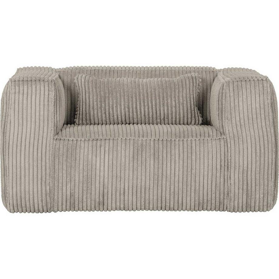 mutoni Fauteuil Bean tissu côtelé grossier Natural  