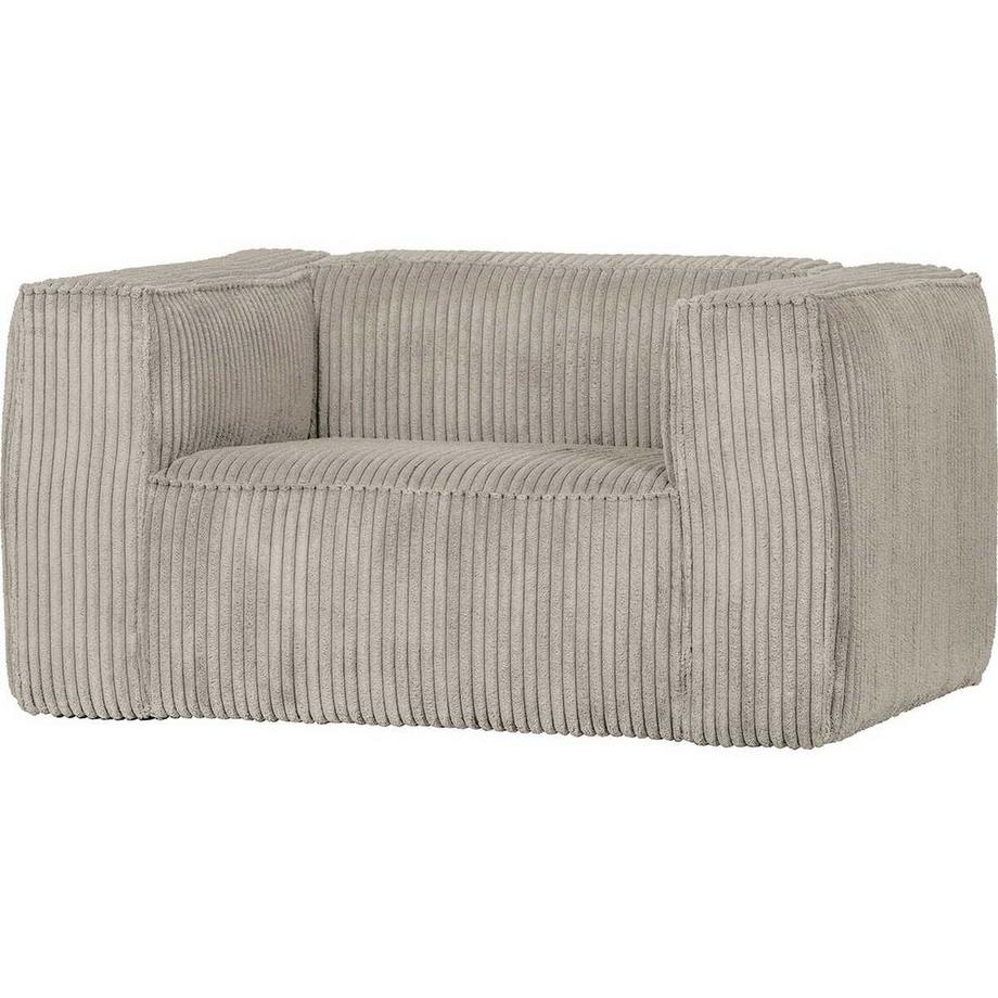 mutoni Fauteuil Bean tissu côtelé grossier Natural  