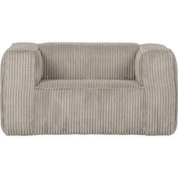 Fauteuil Bean tissu côtelé grossier Natural
