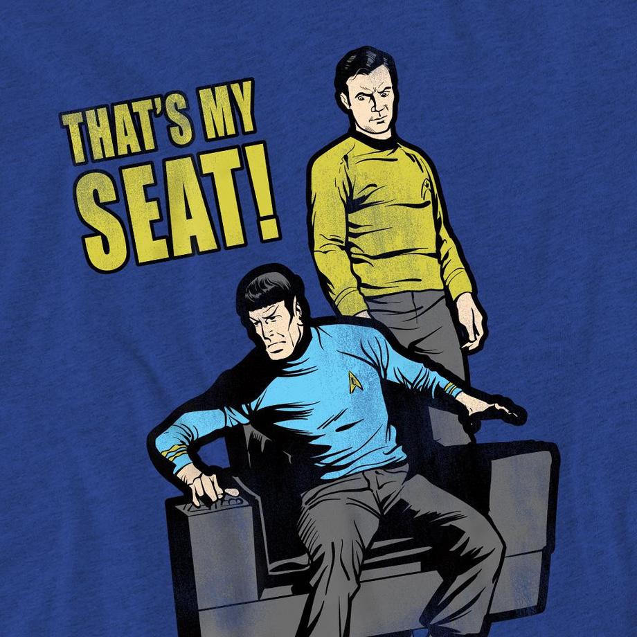 Star Trek My Seat T-Shirt Stampa Grafica  