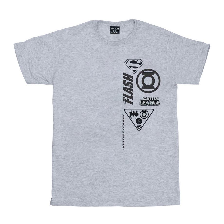 DC COMICS Justice League T-Shirt Stampata  