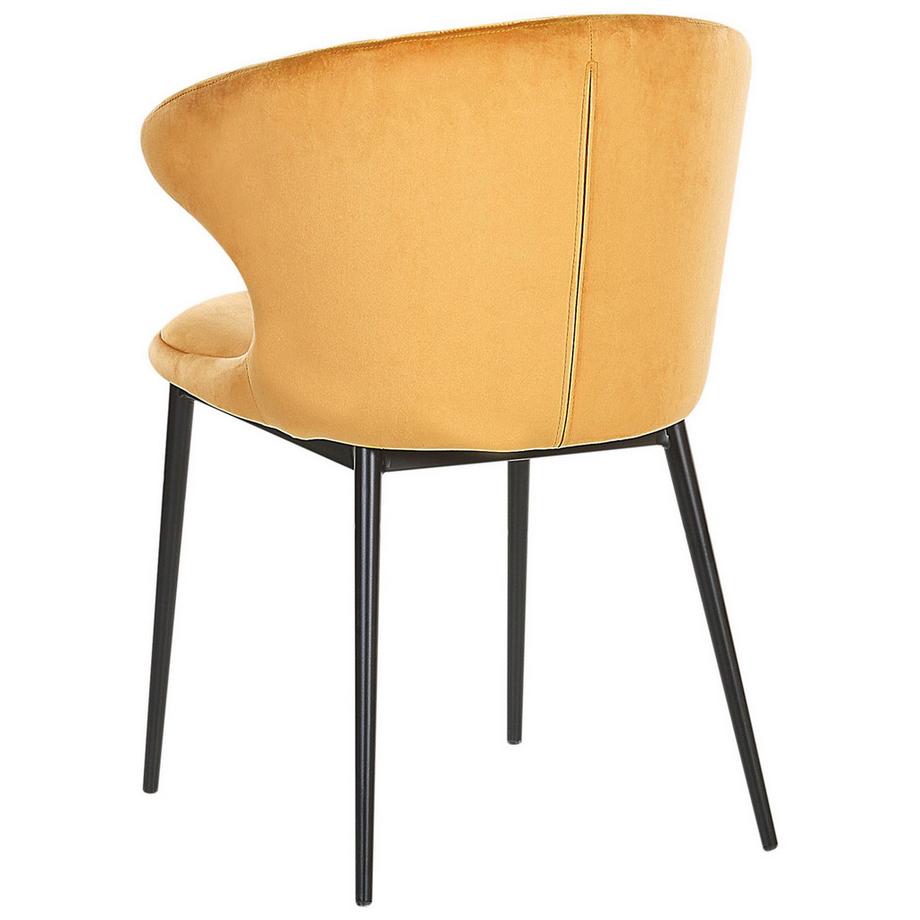 Beliani Set di 2 sedie da pranzo en Velluto  AUGUSTA  