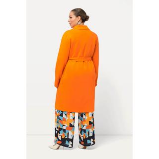 Ulla Popken  Trench-coat en jersey, col à revers, ceinture à nouer, manches raglan longues 