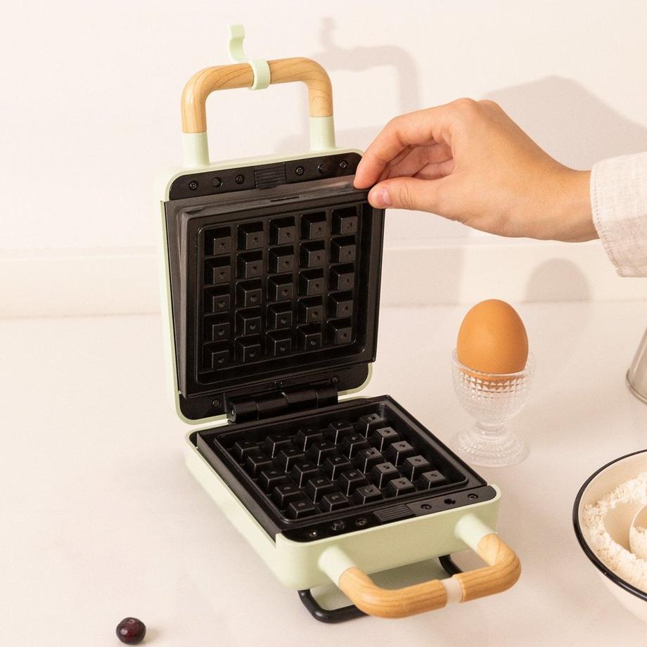 CREATE STONE 2 IN 1 COMPACT - Sandwich- und Waffeleisen mit austauschbaren Tellern pastelgrün  