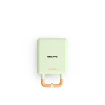 STONE 2 IN 1 COMPACT - Sandwich- und Waffeleisen mit austauschbaren Tellern pastelgrün