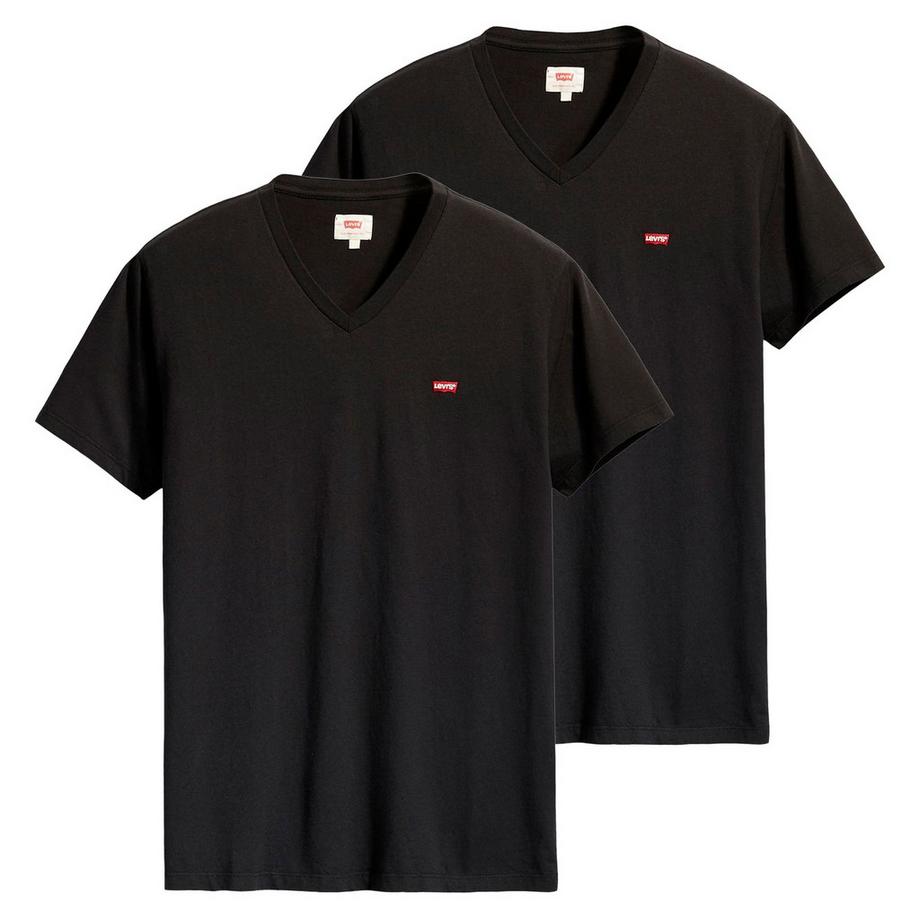 T-Shirt  2er Pack Bequem sitzend-ORIGINAL HM VNECK 2P