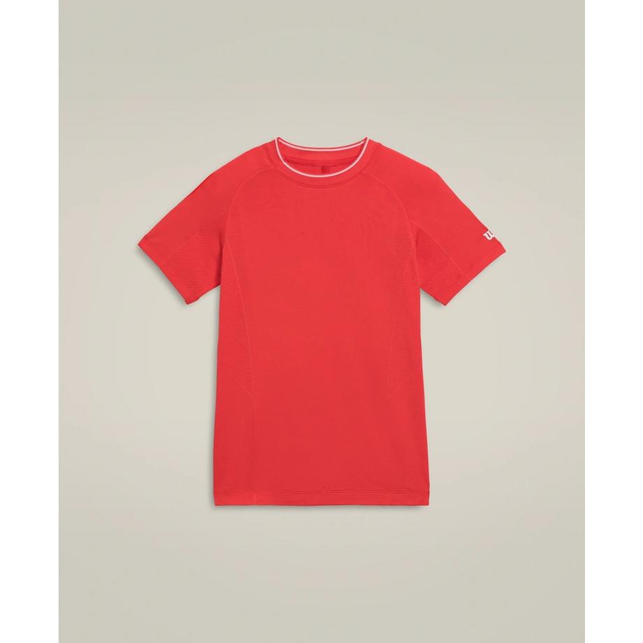 Wilson  Team Seamless Crew Garçons Rouge 