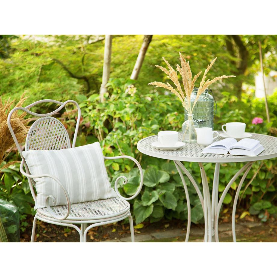 Beliani Table bistrot en Métal Rétro CILENTO  