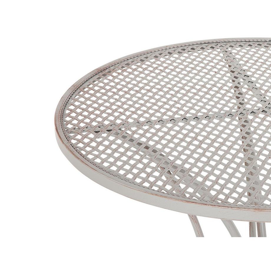 Beliani Table bistrot en Métal Rétro CILENTO  