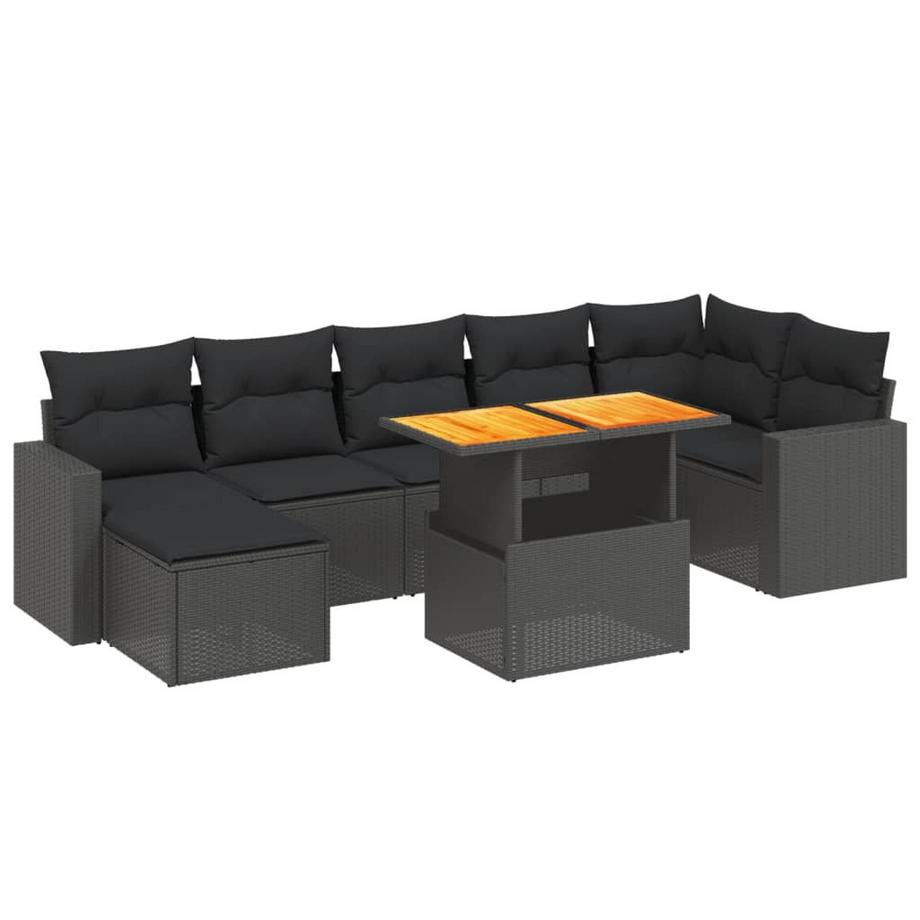 set divano da giardino Polirattan