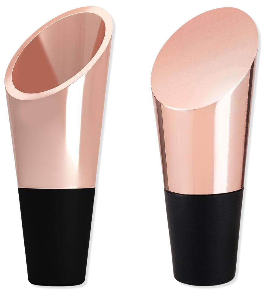 Uberstar Weinausgiesser & Weinstopper 2er Set Rosegold  