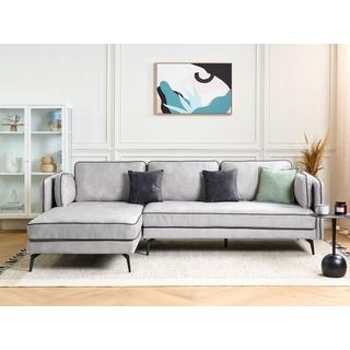 Beliani Ecksofa aus Samtstoff Modern ALTAN  