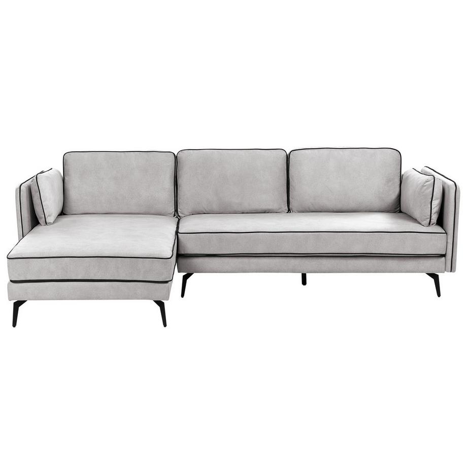 Beliani Ecksofa aus Samtstoff Modern ALTAN  