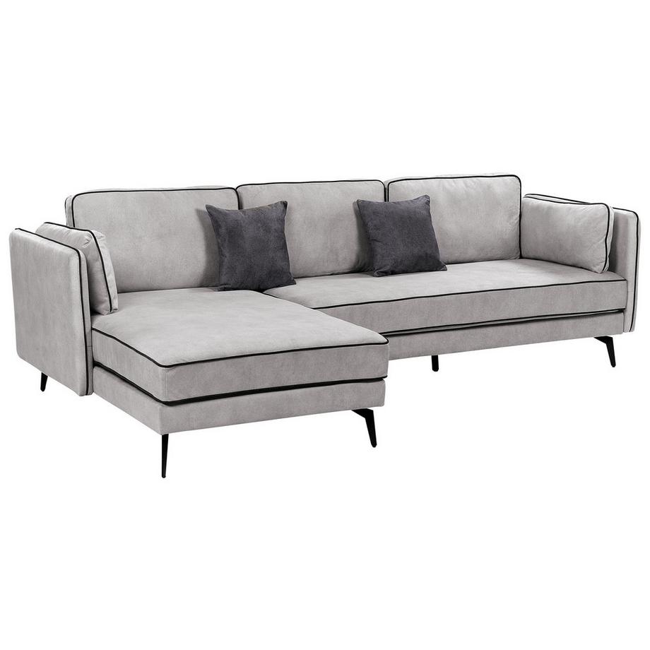 Beliani Ecksofa aus Samtstoff Modern ALTAN  
