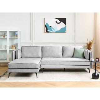 Beliani Ecksofa aus Samtstoff Modern ALTAN  