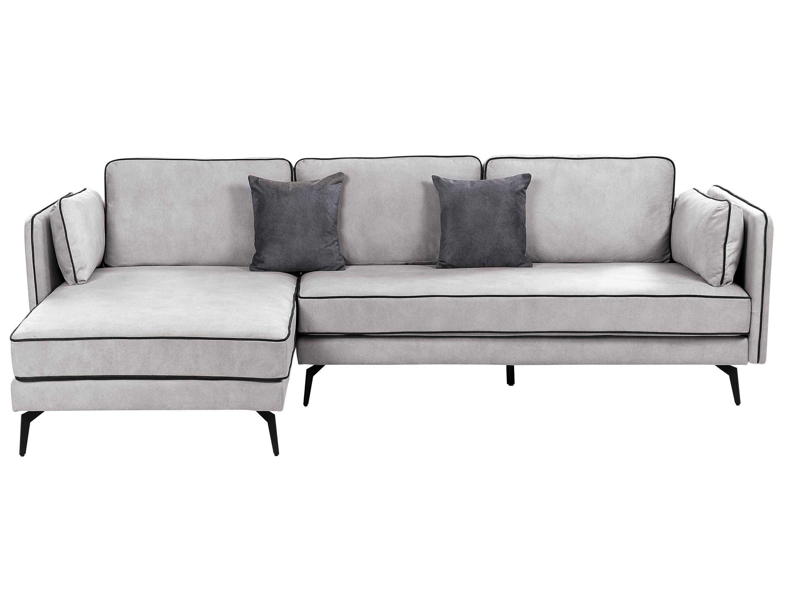 Beliani Ecksofa aus Samtstoff Modern ALTAN  