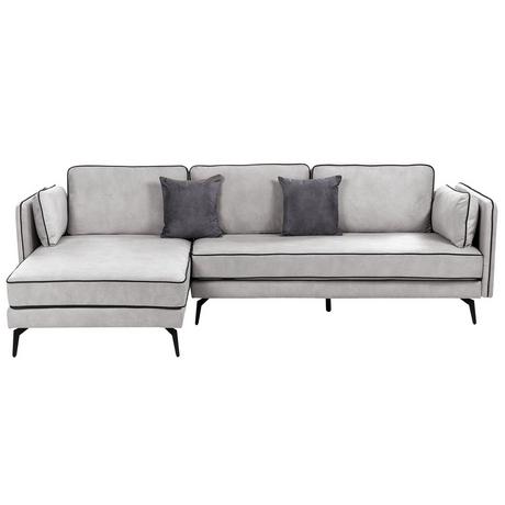 Beliani Ecksofa aus Samtstoff Modern ALTAN  