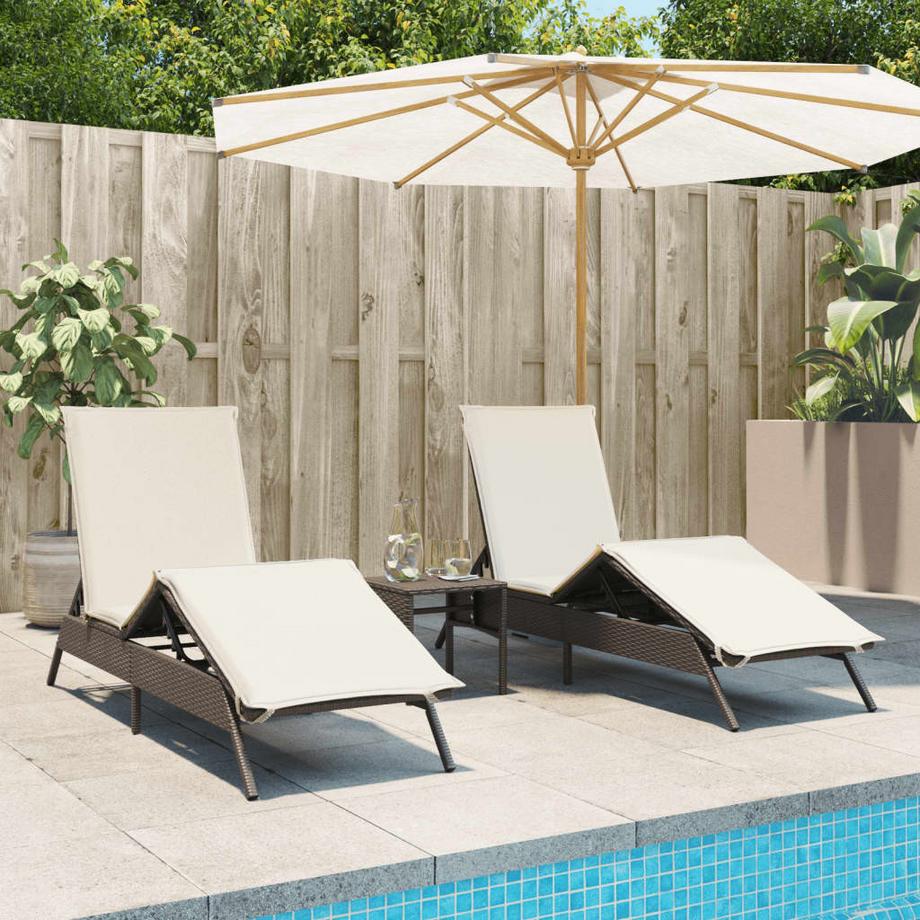 VidaXL Sonnenliege poly-rattan  