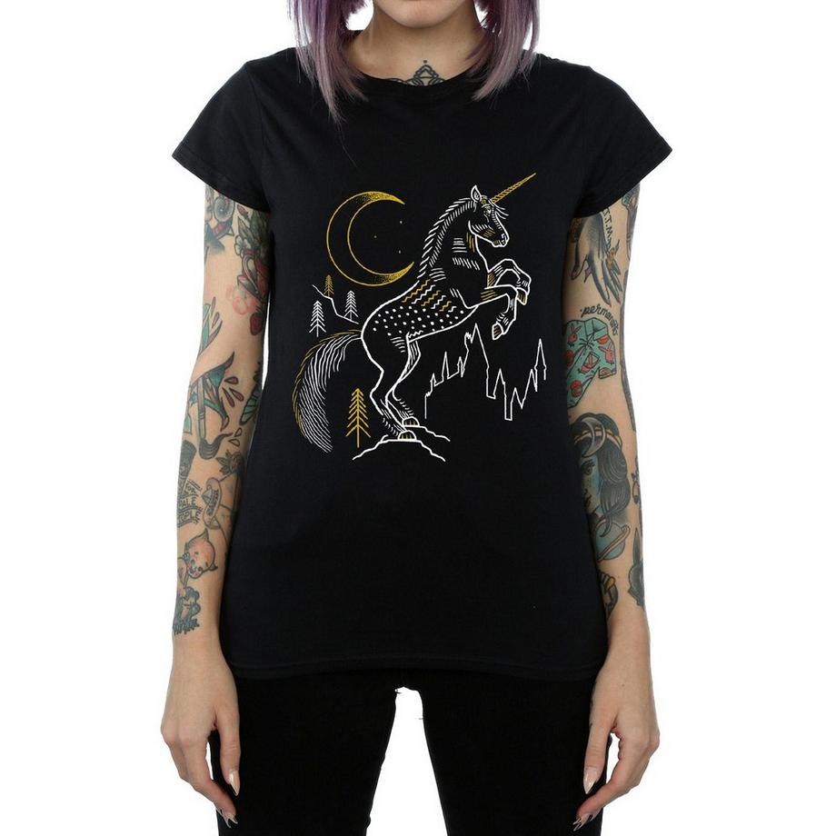Harry Potter Einhorn Print T-Shirt  