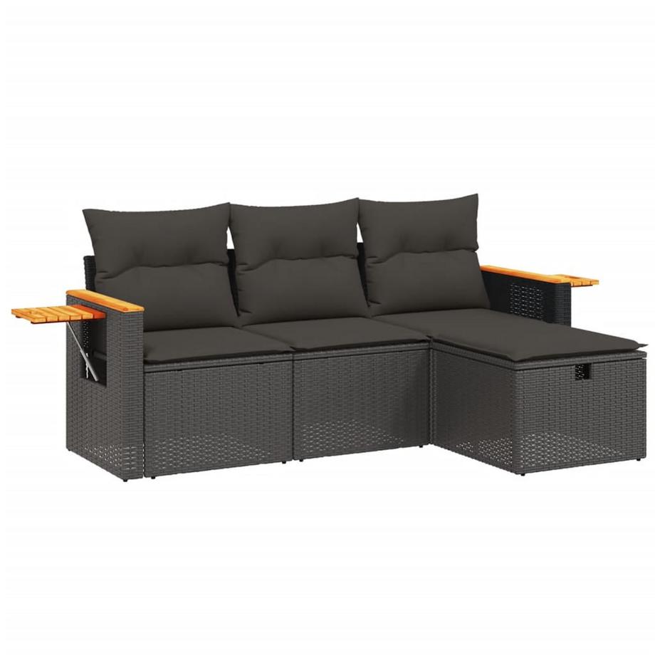 set divano da giardino Polirattan