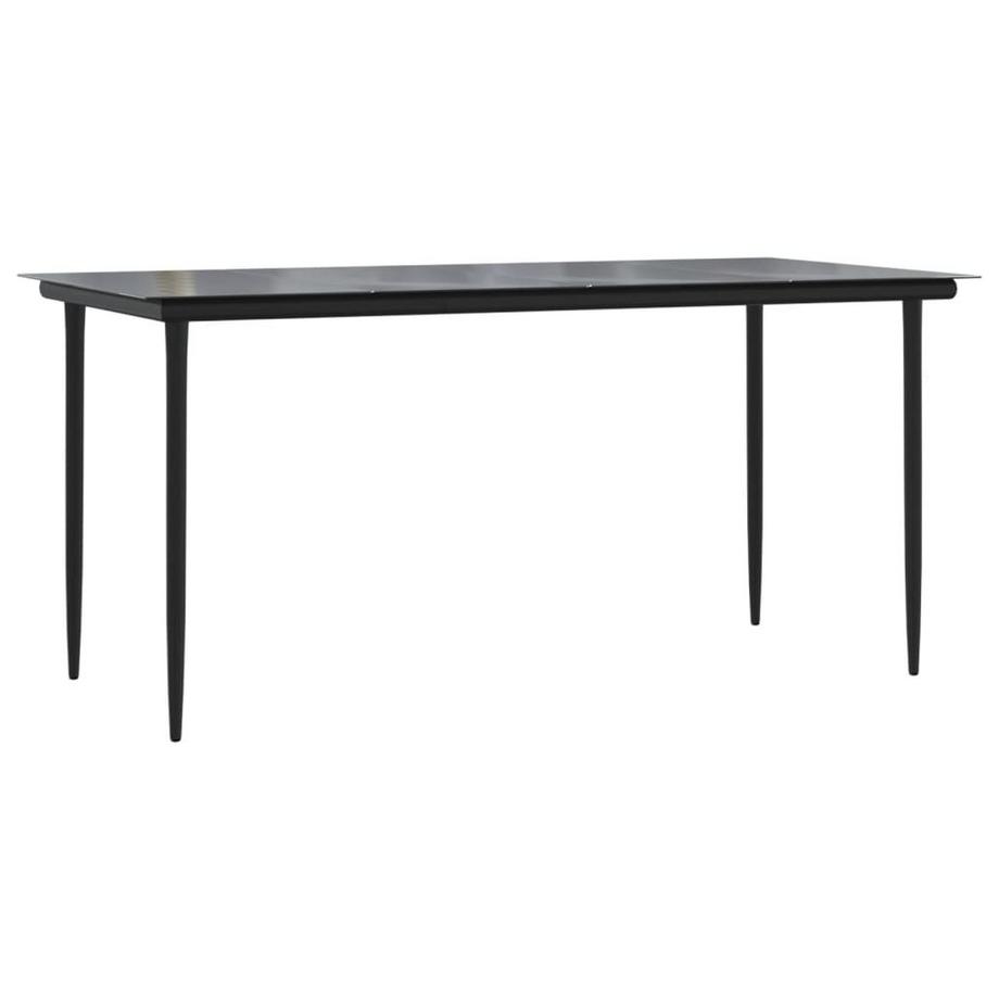 VidaXL Ensemble de salle à manger de jardin rotin synthétique  