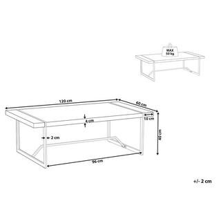 Beliani Table basse en MDF Moderne TULSA  