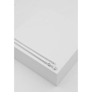 MUAU Schmuck  Collier Zopf Weissgold 750, 2.15mm, 40cm 