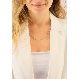 MUAU Schmuck  Collier Zopf Weissgold 750, 2.15mm, 40cm 